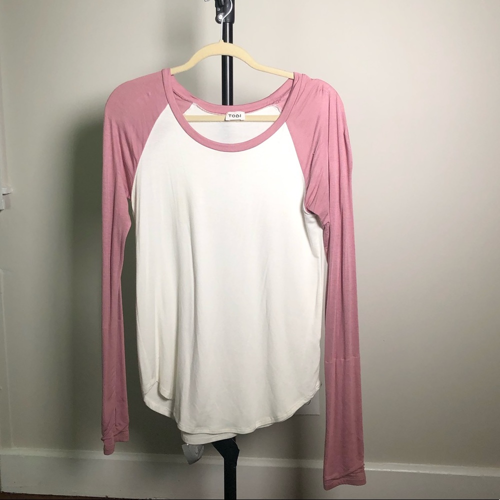 Toni long sleeve baseball tee
